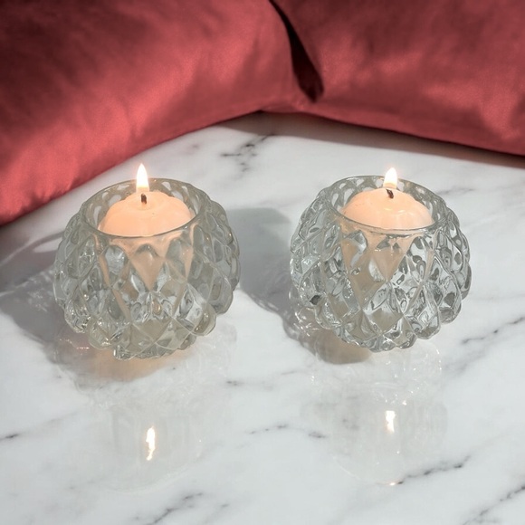 Partylite Rockport Pair Candle Holders set of 2 - Picture 5 of 10